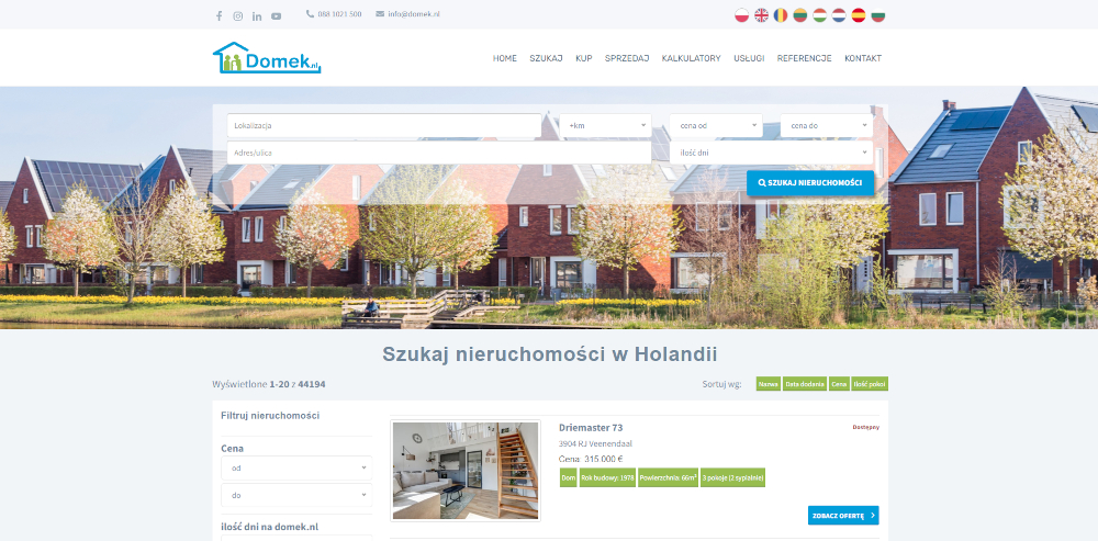szukaj-domek project